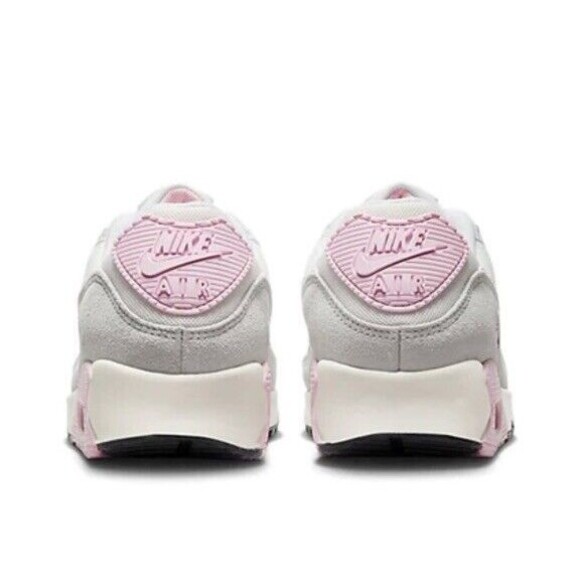 Women's Size 10 / Men's 8.5 Nike Air Max 90 White Soft Pink Sneakers FN7489 100 - Picture 4 of 7